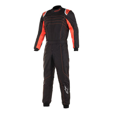 Alpinestars KMX-9 V2 Kart Racing Suit Black / Red Front image